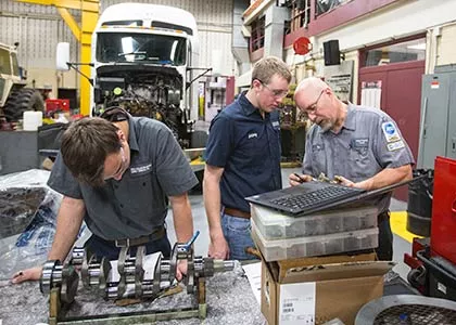 Diesel Image of Instructor and Students