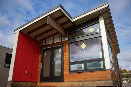 Colorful tiny house